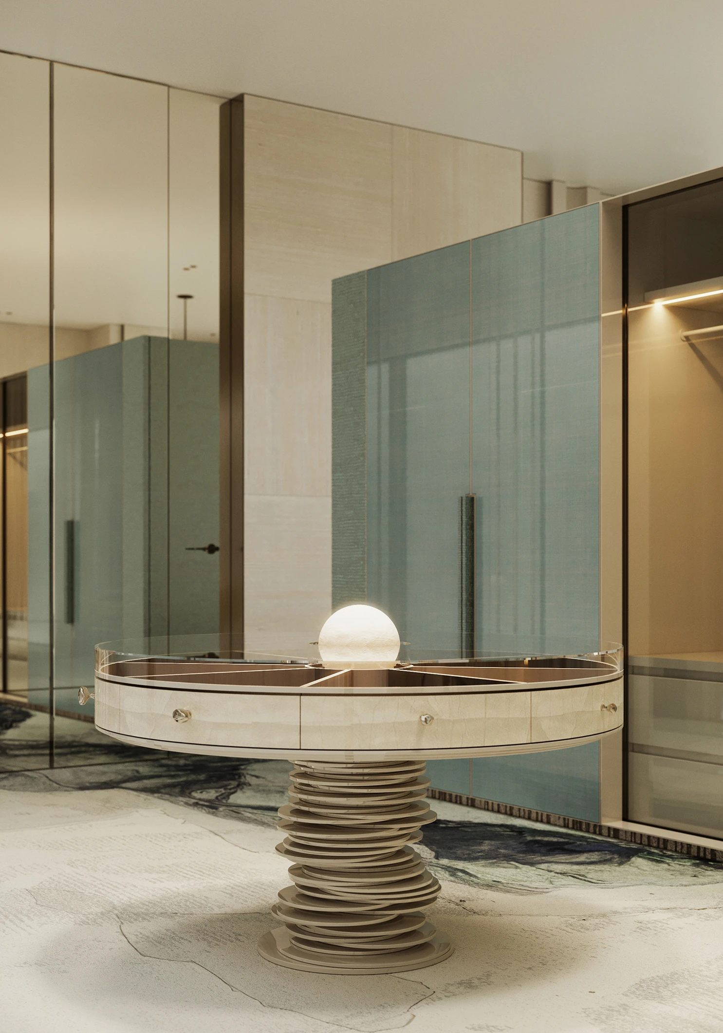 скульптура в прихожей